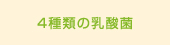 ４種類の乳酸菌